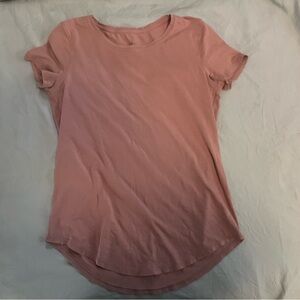 lululemon athletica Soft Pink Short Sleeve Tee